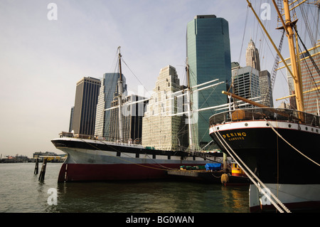 South Street Seaport, Lower Manhattan, New York City, New York, Vereinigte Staaten von Amerika, Nordamerika Stockfoto