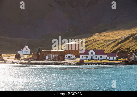 Alten Walfangstation Grytviken, Südgeorgien, Süd-Atlantik Stockfoto