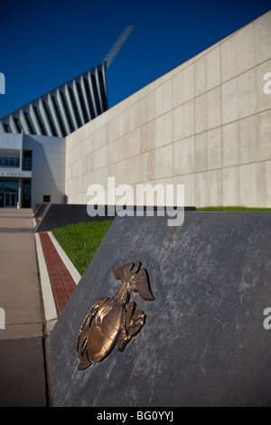 Außenseite des National Museum of the Marine Corps in Quantico, Virginia. Stockfoto