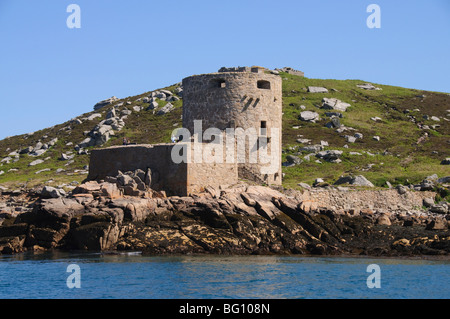 Jenen Burg, Tresco, Isles of Scilly, Cornwall, Vereinigtes Königreich, Europa Stockfoto