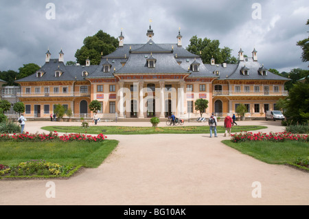 Hang-Palast, (Bergpalais), Pillnitz, Sachsen, Deutschland, Europa Stockfoto