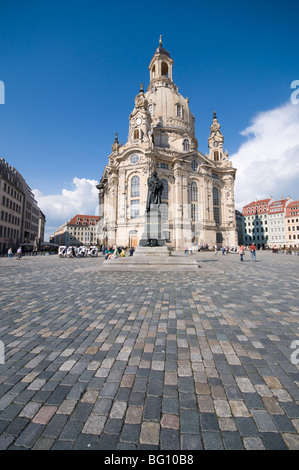 Frauenkirche (Liebfrauenkirche), Dresden, Sachsen, Deutschland, Europa Stockfoto