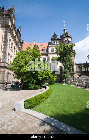 Der Gerichtspalast, Dresden, Sachsen, Deutschland, Europa Stockfoto