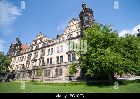 Der Gerichtspalast, Dresden, Sachsen, Deutschland, Europa Stockfoto