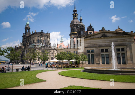 Der Gerichtspalast, Dresden, Sachsen, Deutschland, Europa Stockfoto