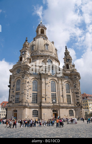 Frauenkirche (Liebfrauenkirche), Dresden, Sachsen, Deutschland, Europa Stockfoto