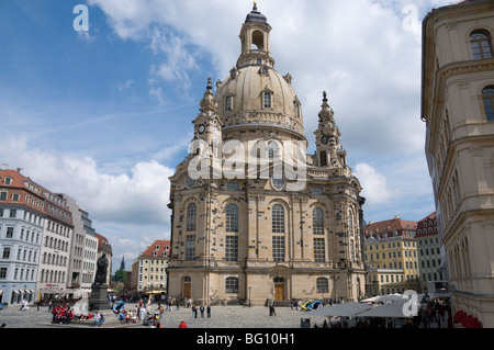 Frauenkirche (Liebfrauenkirche), Dresden, Sachsen, Deutschland, Europa Stockfoto