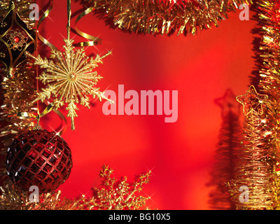 Schöne Weihnachten Dekoration künstlerischen Stillleben Hintergrund Stockfoto