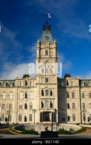 Der Turm der Parlamentsgebäude, Quebec City, Kanada Stockfoto