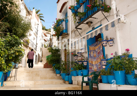 Casco Antiguo, Viertel Santa Cruz, Provinz Alicante, Valencia, Spanien, Europa Stockfoto