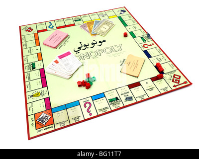 Arabische Monopoly-Spiel Stockfoto