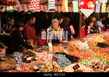 Großbritannien, England, Manchester, Albert Square, Brazennose Straße Markt, süß Stockfoto