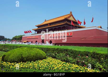 Tor des himmlischen Friedens im Palastmuseum Peking, Verbotene Stadt UNESCO World Heritage Site, Peking, China, Asien Stockfoto