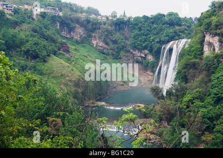 Huangguoshu-Wasserfall, die größte in China 81m Breite und 74m hoch, Provinz Guizhou, China, Asien Stockfoto