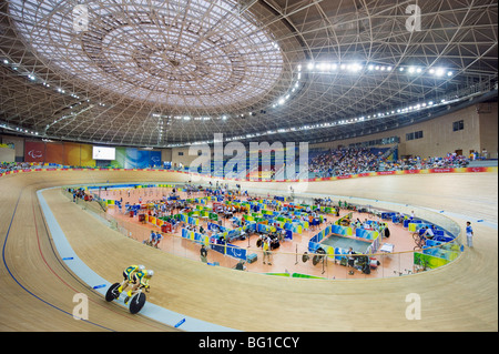 Radsport-Event während der Paralympischen Spiele 2008 im Laoshan Velodrome, Peking, China, Asien Stockfoto