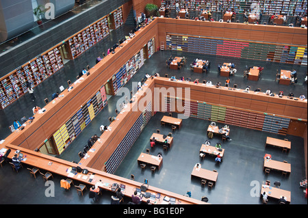 Die großen Lesesaal der Nationalbibliothek, Peking, China, Asien Stockfoto