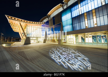 Richmond Oval, Geschwindigkeit Eislauf Austragungsort der Olympischen Spiele, Richmond, Vancouver, Britisch-Kolumbien, Kanada, Nordamerika Stockfoto