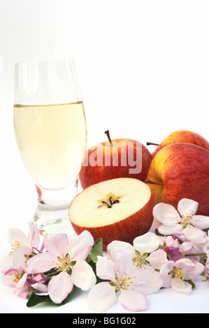 Apple juice - Stillleben Stockfoto