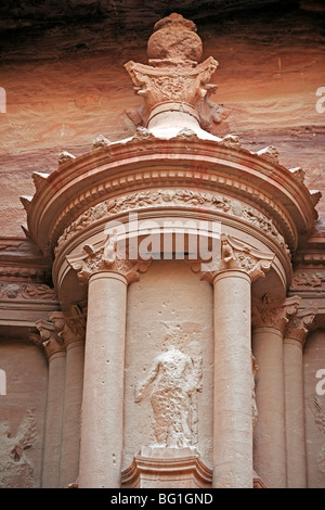 Al Khazneh Grab (Finanzministerium), antike Nabatäer-Stadt Petra, Jordanien Stockfoto