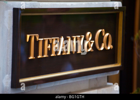 Tiffany & Co in Downtown Manhattan, New York City Stockfoto