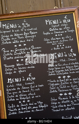 Creperie, Rue Saint-Louis En l ' Ile, Ile Saint-Louis, Paris, Frankreich Stockfoto