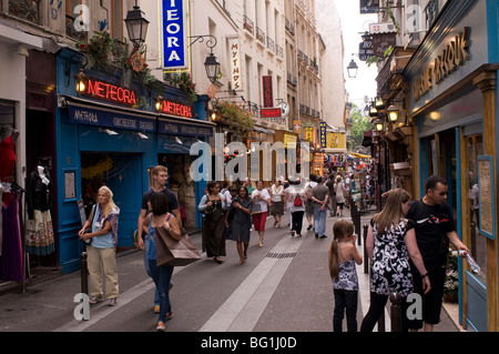 Rue De La Huchette, Quartier Latin, Paris, Frankreich, Europa Stockfoto