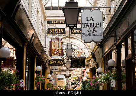 Passage des Panoramas, Paris, Frankreich, Europa Stockfoto