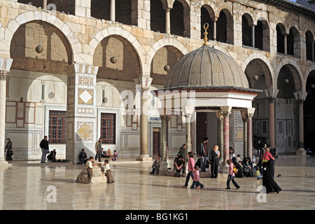 Große Moschee, Umayyaden-Moschee (708-715), Damaskus, Syrien Stockfoto