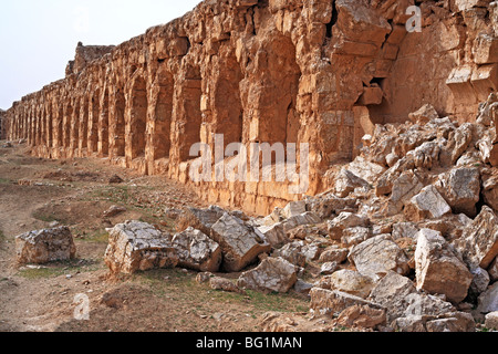 Resafa (Sergiopolis), in der Nähe von Ar-Raqqah, römischen und byzantinischen Stadt in der Wüste, Syrien Stockfoto