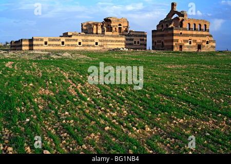 Byzantinische Kirche und Palast Qasr ibn Wardan (564), Syrien Stockfoto