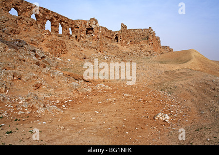 Resafa (Sergiopolis), in der Nähe von Ar-Raqqah, römischen und byzantinischen Stadt in der Wüste, Syrien Stockfoto