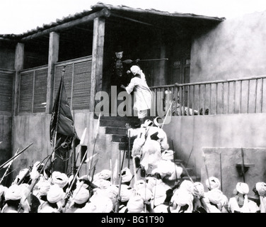 DIE vier Federn 1939-Film, der das Bild des Todes von General Gordon in seinem Haus in Khartum 1885 rekonstruiert Stockfoto