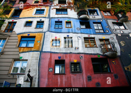 Hundertwasser-Haus, Wien, Österreich, Europa Stockfoto