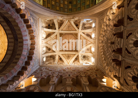 Dome neben Capella Villaviciosa, Mezquita von Córdoba, Andalusien, Spanien Stockfoto