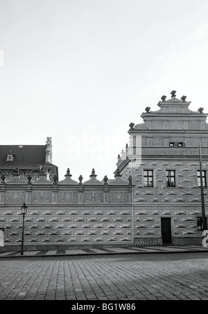 Welt zu reisen. Das Palais Schwarzenberg Palast in Hradschin in der alten Stadt Prag in der Tschechischen Republik in Osteuropa. Kulturgeschichte Stockfoto