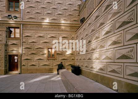 Welt zu reisen. Das Palais Schwarzenberg Palast in Hradschin in der alten Stadt Prag in der Tschechischen Republik in Osteuropa. Kulturgeschichte Stockfoto