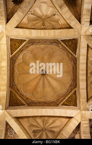 Detail der Kuppel angrenzend an Capella Villaviciosa, Mezquita von Córdoba, Andalusien, Spanien Stockfoto