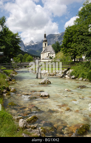 Ramsau Kirche, in der Nähe von Berchtesgaden, Bayern, Deutschland, Europa Stockfoto