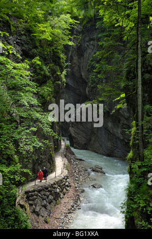Partnachklamm, Partnachklamm in der Nähe von Garmisch-Partenkirchen, Bayern, Deutschland, Europa Stockfoto