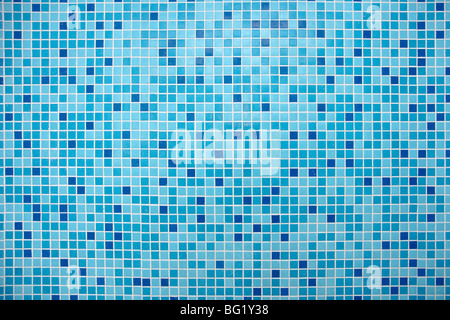 Blaue Mosaik Fliesen Stockfoto