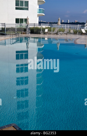 Eigentumswohnung-Ansicht des Flusses Halifax in Florida Stockfoto