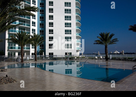 Eigentumswohnung-Ansicht des Flusses Halifax in Florida Stockfoto