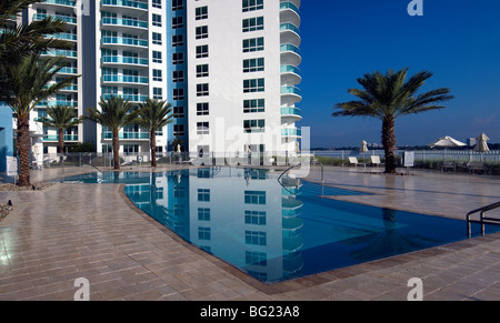 Eigentumswohnung-Ansicht des Flusses Halifax in Florida Stockfoto