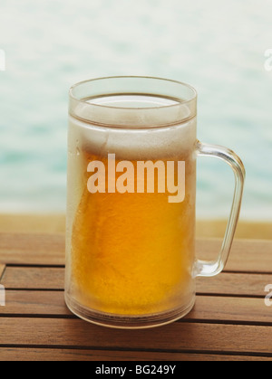 Kalten Glas Bier Stockfoto