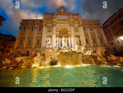 Die barocken Trevi-Brunnen. Rom Stockfoto