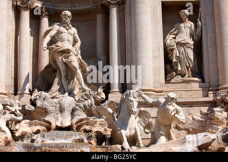 Die barocken Trevi-Brunnen. Rom Stockfoto