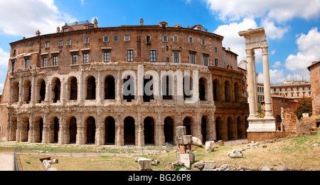 Marcello Theater. Rom Stockfoto