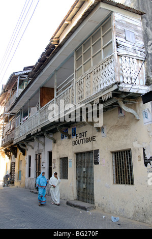 Haus in Ndia Kuu, Old Town, Mombasa, Kenia Stockfoto