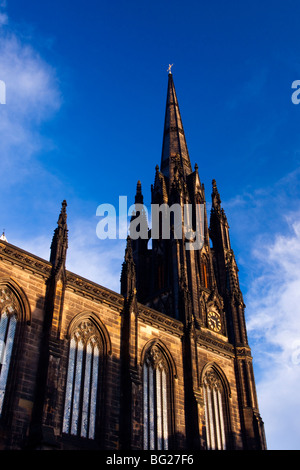 Schottland, Edinburgh, die Royal Mile. Der Hub, ursprünglich bekannt als die Aula, ein historisches Wahrzeichen der Royal Mile Stockfoto