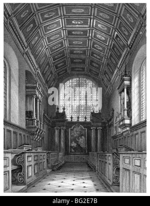 Gonville und Caius College in Cambridge - Innenraum der Kapelle Stockfoto